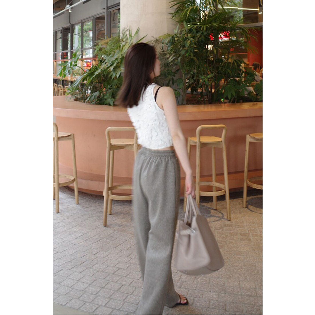 ボンジュールサガン BONJOUR SAGAN marshmallow sweat straight pants / マシュマロスウェットストレートパンツ （OFF-WHITE） OFF-WHITE
