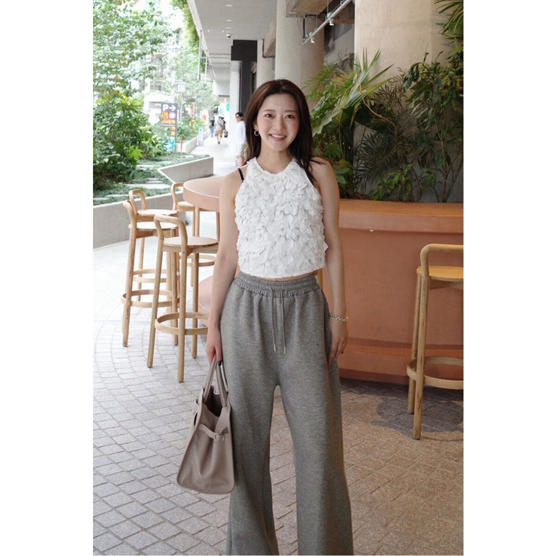 ボンジュールサガン BONJOUR SAGAN marshmallow sweat straight pants / マシュマロスウェットストレートパンツ （OFF-WHITE） OFF-WHITE