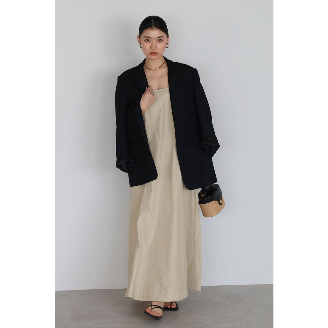 ボンジュールサガン BONJOUR SAGAN volume flare camisole one piece / ボリュームフレアキャミワンピース （OFF-WHITE） OFF-WHITE
