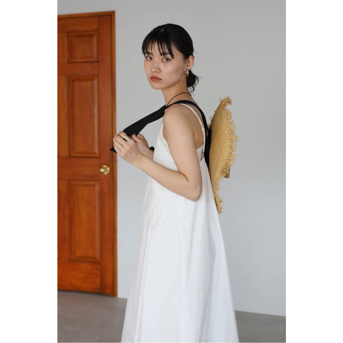 ボンジュールサガン BONJOUR SAGAN volume flare camisole one piece / ボリュームフレアキャミワンピース （OFF-WHITE） OFF-WHITE