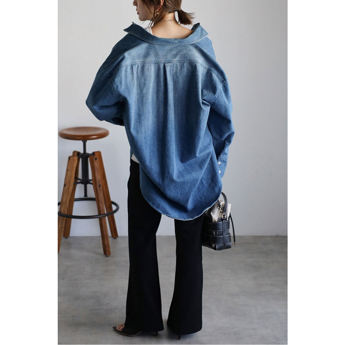 ボンジュールサガン BONJOUR SAGAN エンボスストライプイージーパンツ （DARK-GRAY） DARK-GRAY