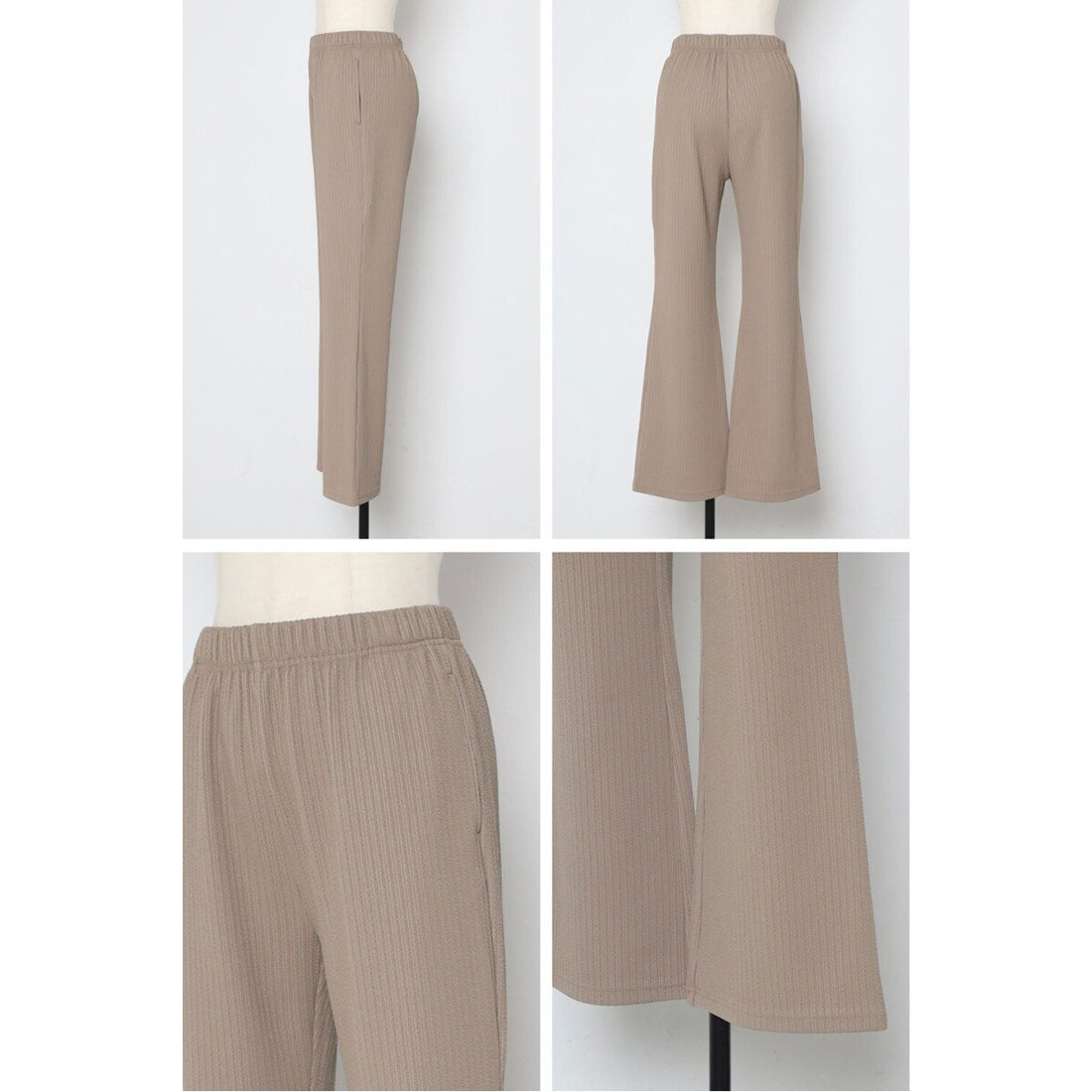 ボンジュールサガン BONJOUR SAGAN エンボスストライプイージーパンツ （DARK-GRAY） DARK-GRAY