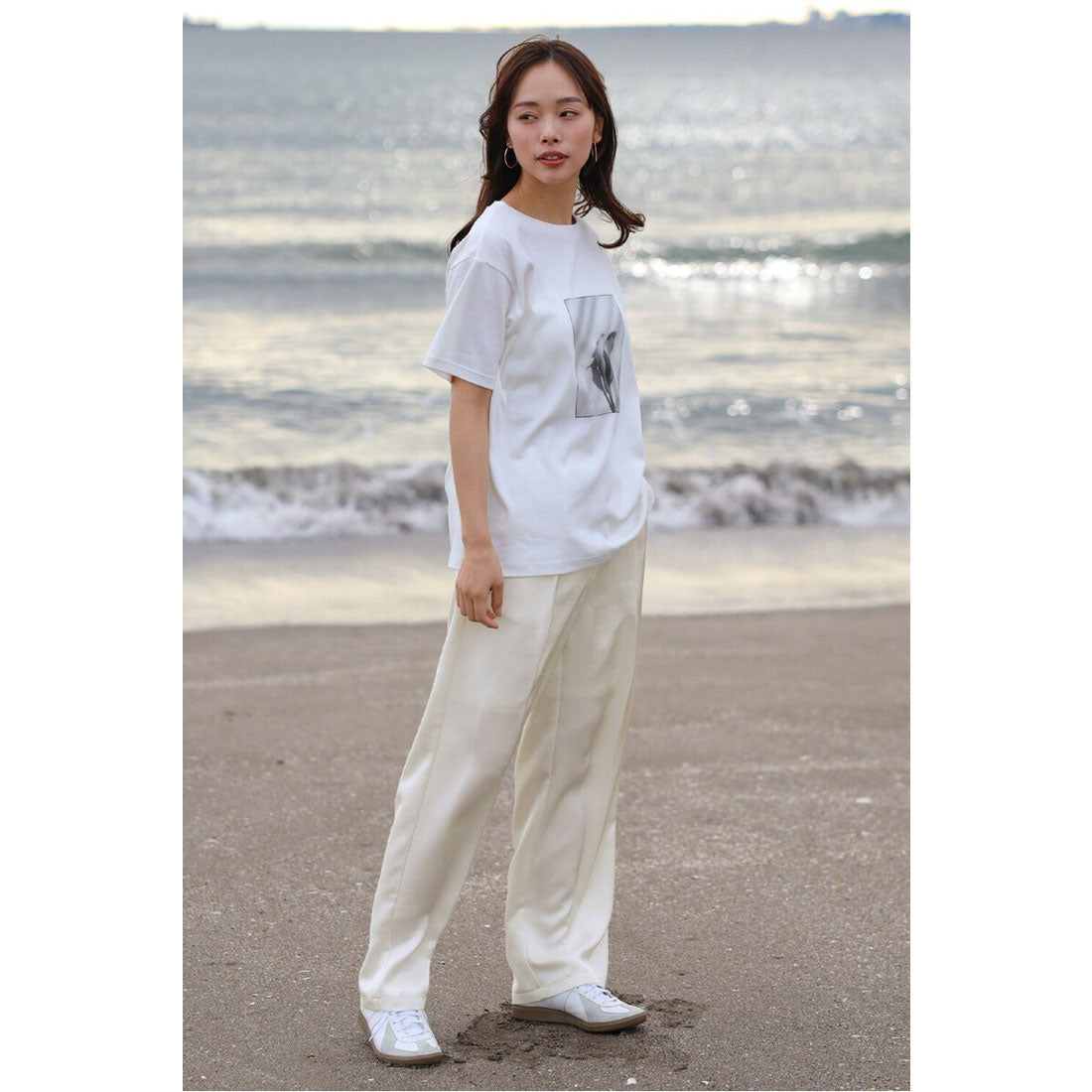 ボンジュールサガン BONJOUR SAGAN glossy satin pants / グロッシーサテンパンツ （MINT） MINT