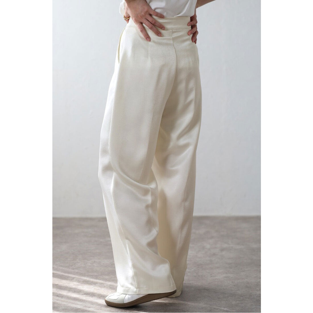 ボンジュールサガン BONJOUR SAGAN glossy satin pants / グロッシーサテンパンツ （MINT） MINT