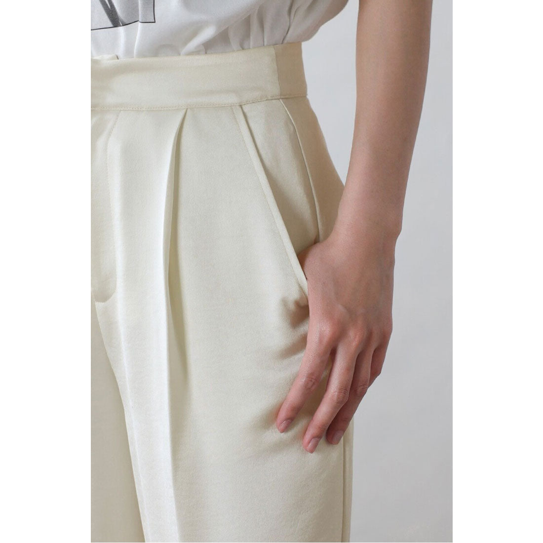 ボンジュールサガン BONJOUR SAGAN glossy satin pants / グロッシーサテンパンツ （MINT） MINT