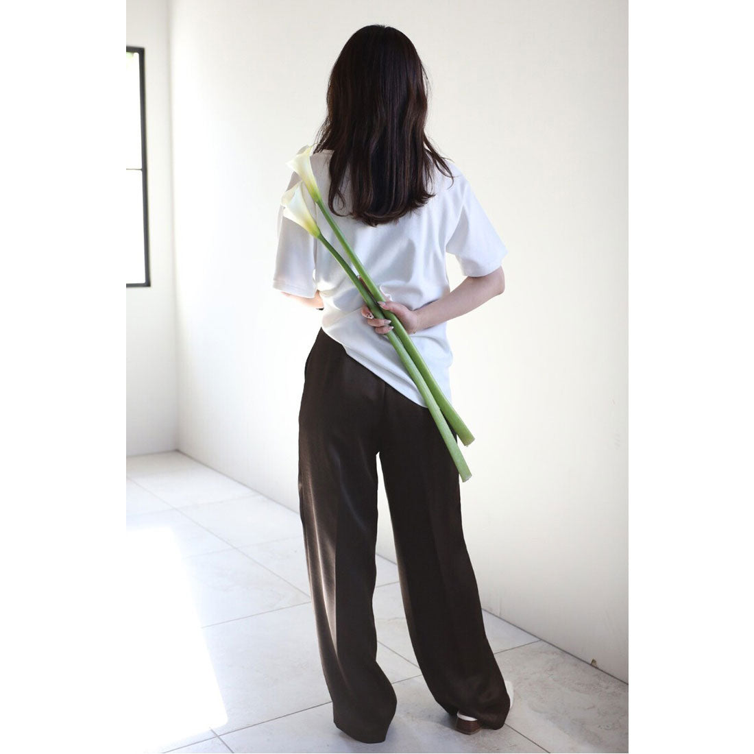 ボンジュールサガン BONJOUR SAGAN glossy satin pants / グロッシーサテンパンツ （MINT） MINT