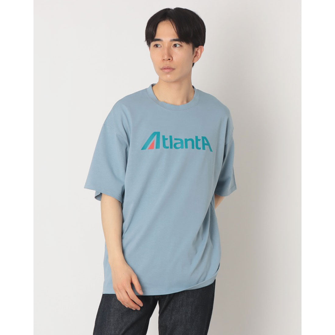 クレアーレ リノ CREARE -LINO- アトランタロゴプリントルーズTシャツ （ブルー） ブルー