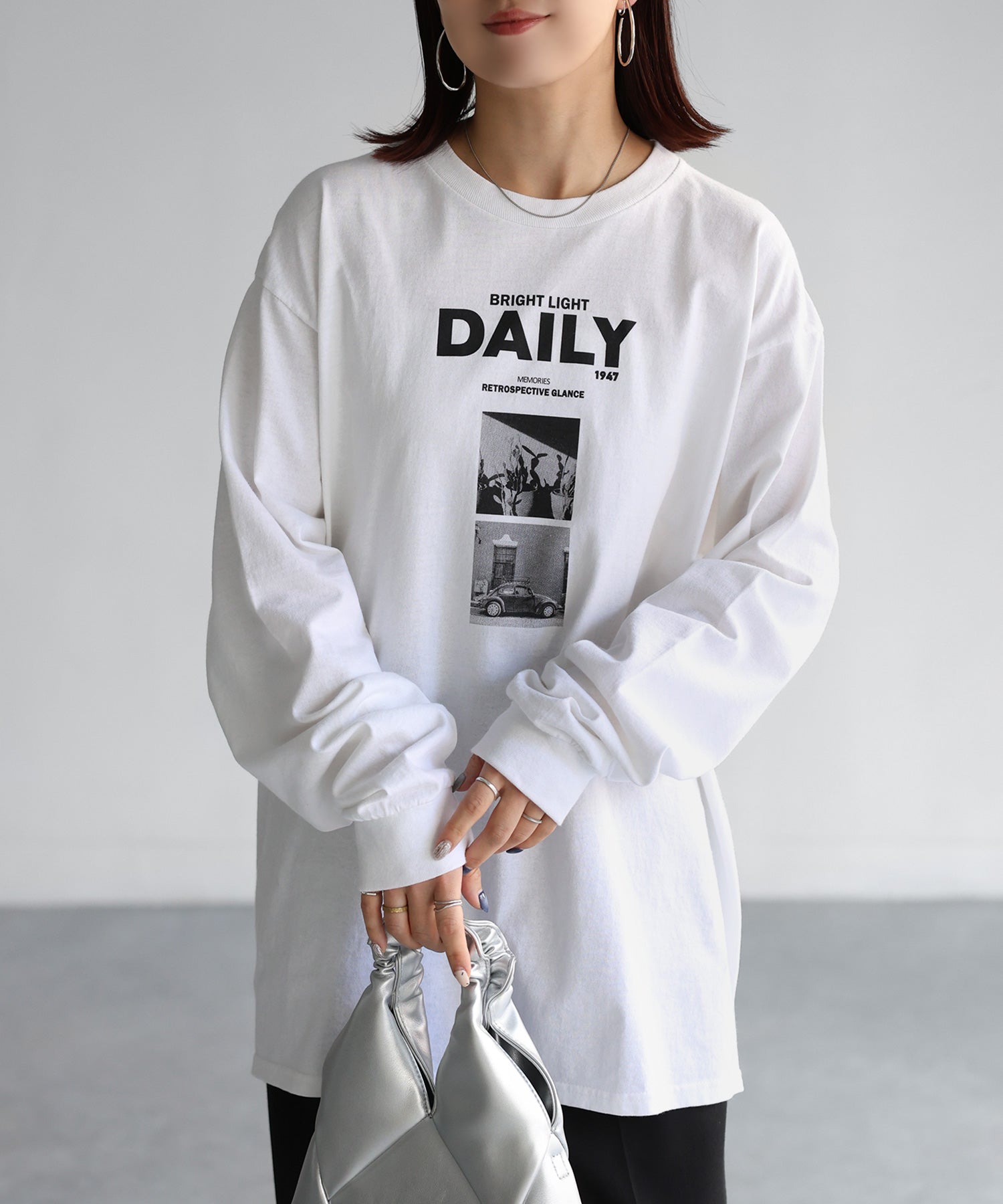 リベリー Riberry DAILYフォトプリントロンT （ホワイト） ホワイト