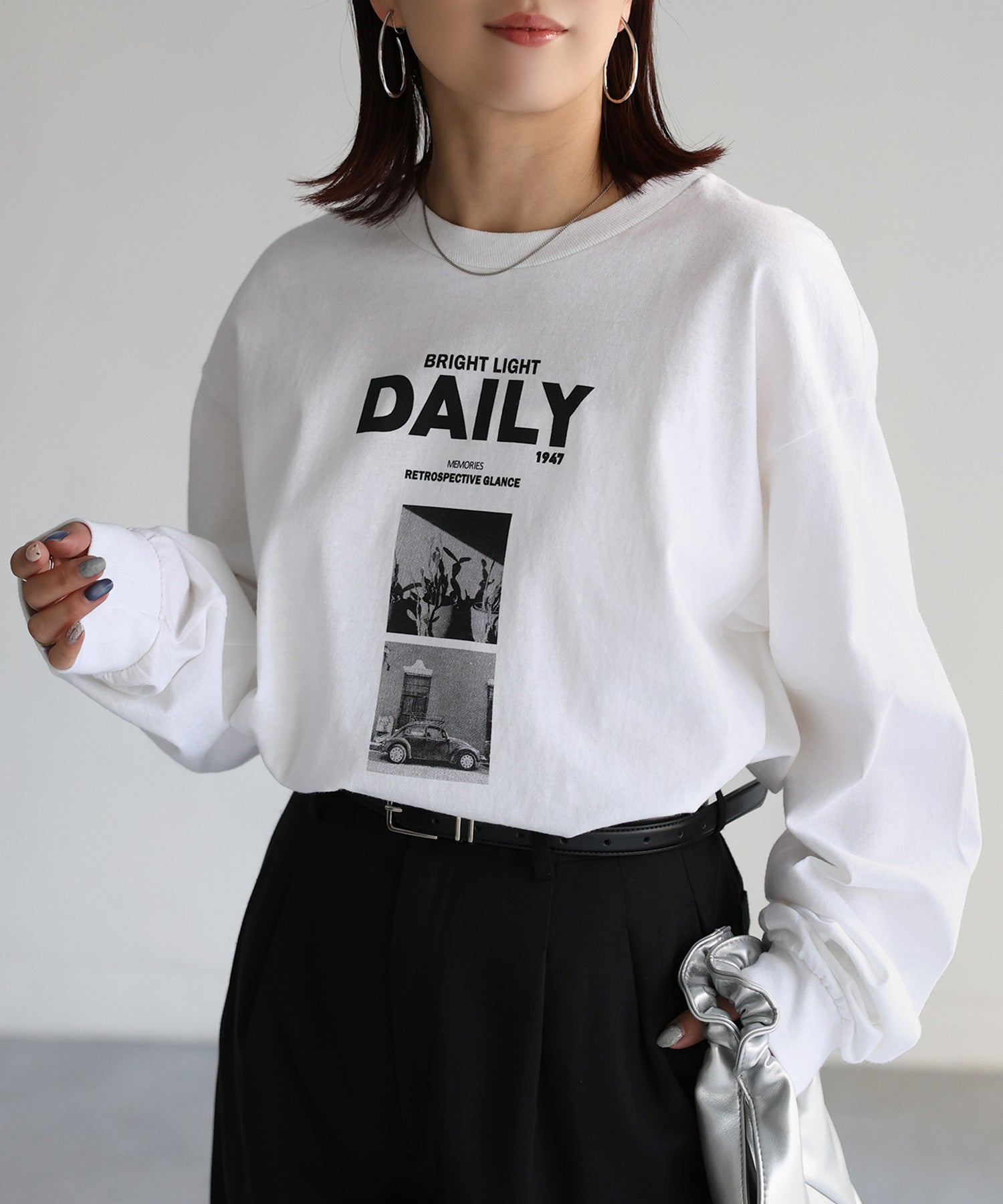 リベリー Riberry DAILYフォトプリントロンT （ホワイト） ホワイト