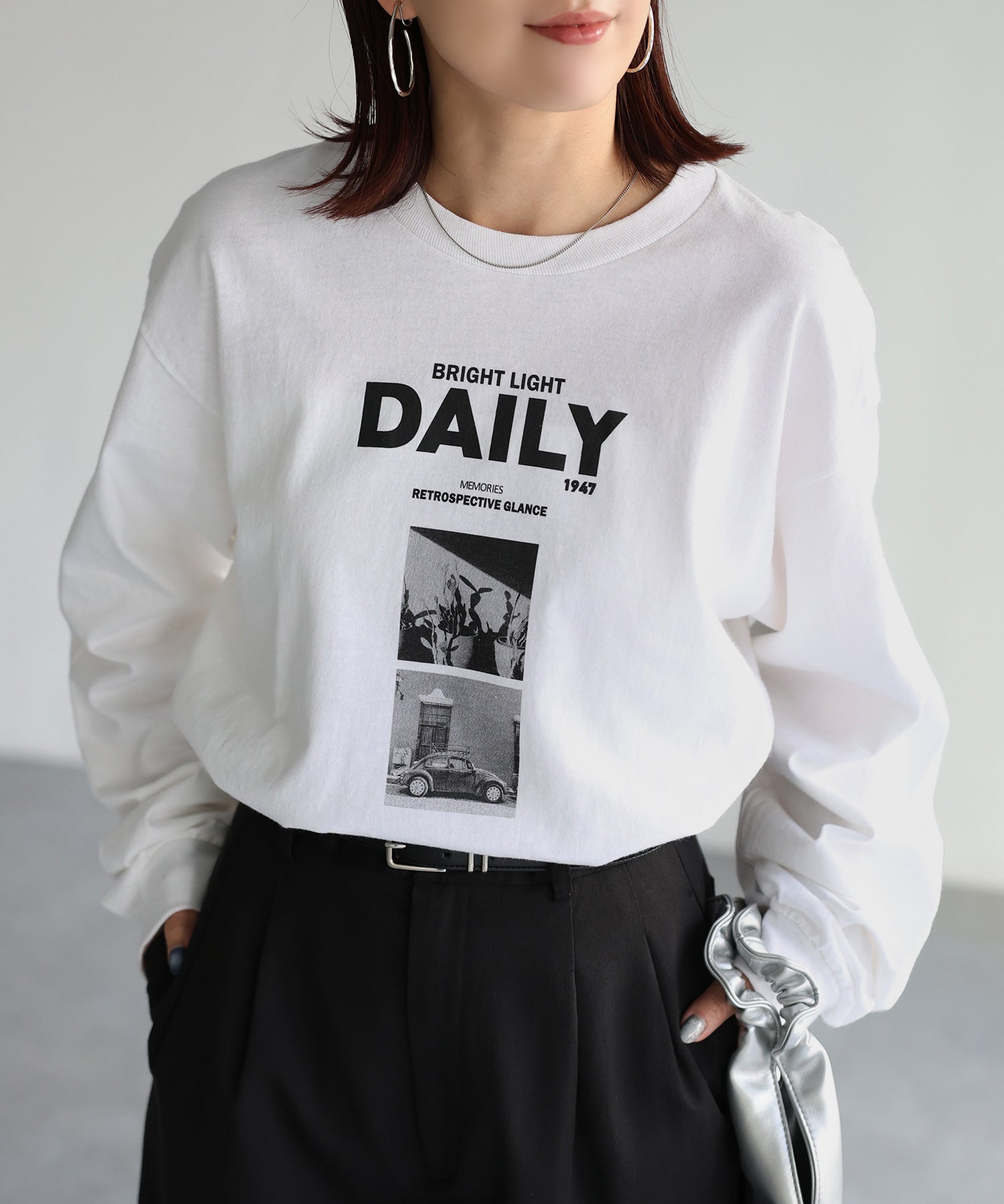 リベリー Riberry DAILYフォトプリントロンT （ホワイト） ホワイト