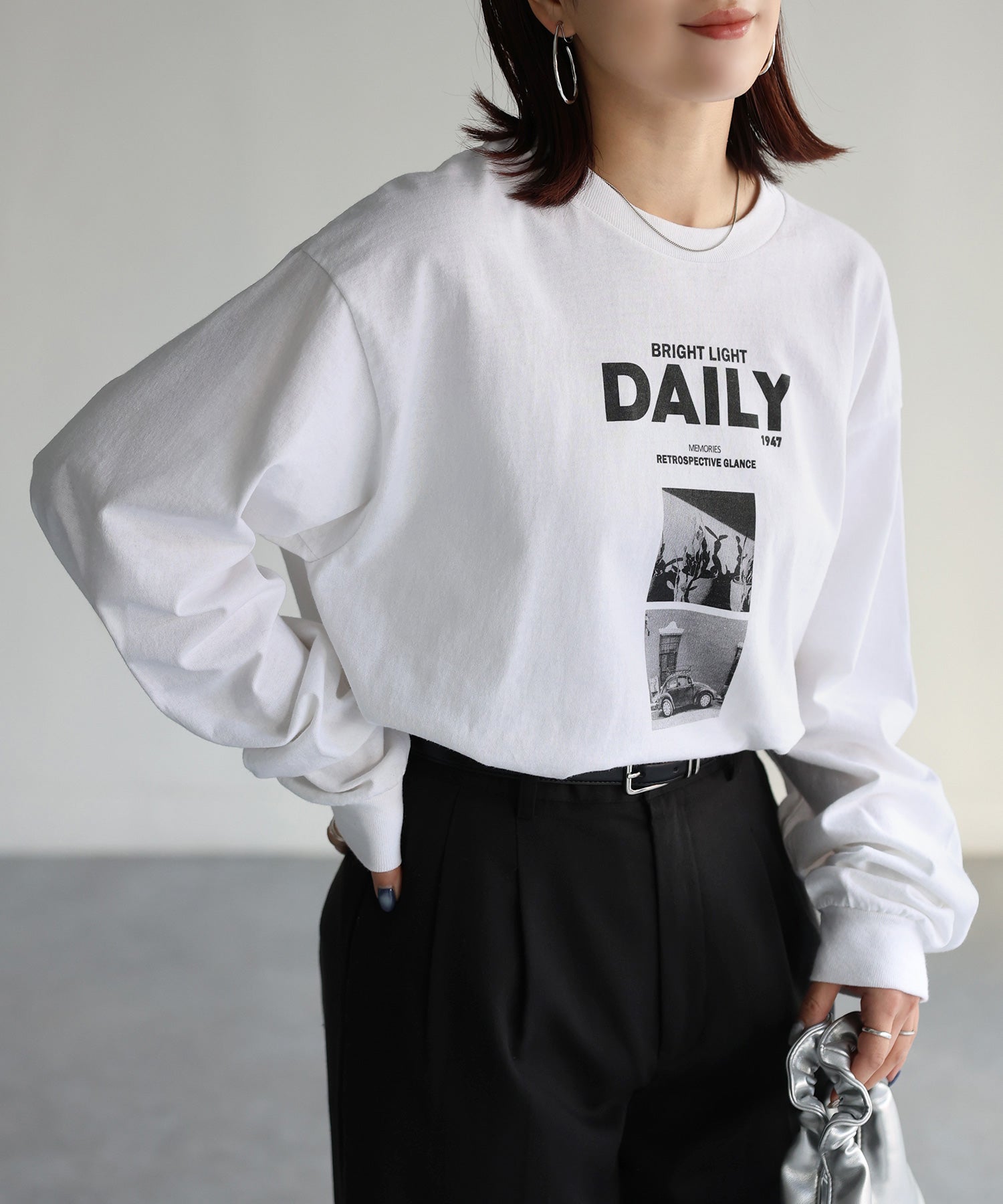 リベリー Riberry DAILYフォトプリントロンT （ホワイト） ホワイト