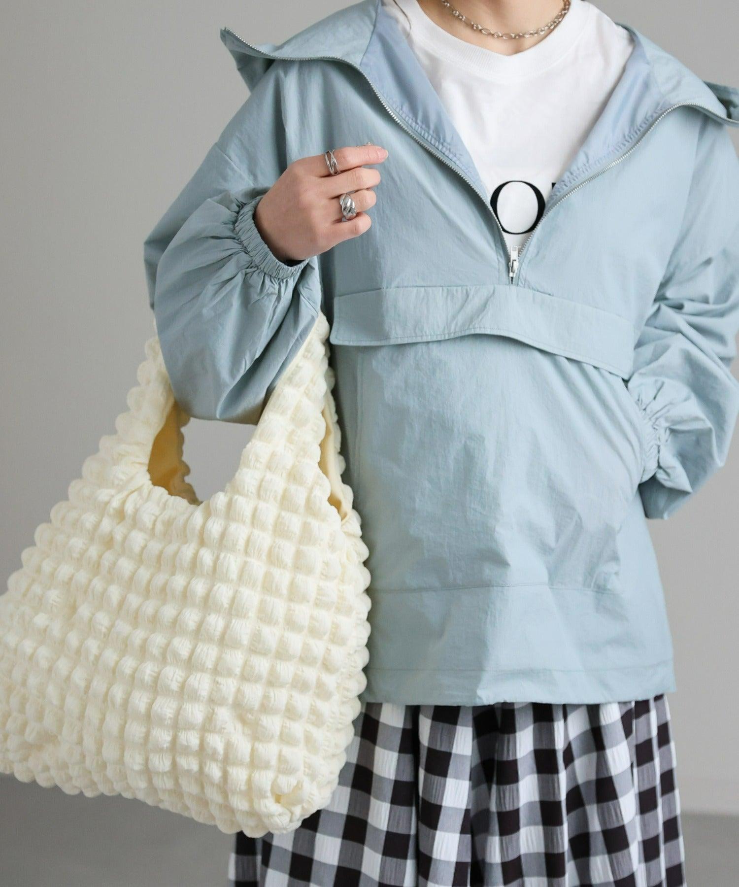 サキシマ トーキョー sakishima tokyo ワッフル風ぽこぽこトートバッグ