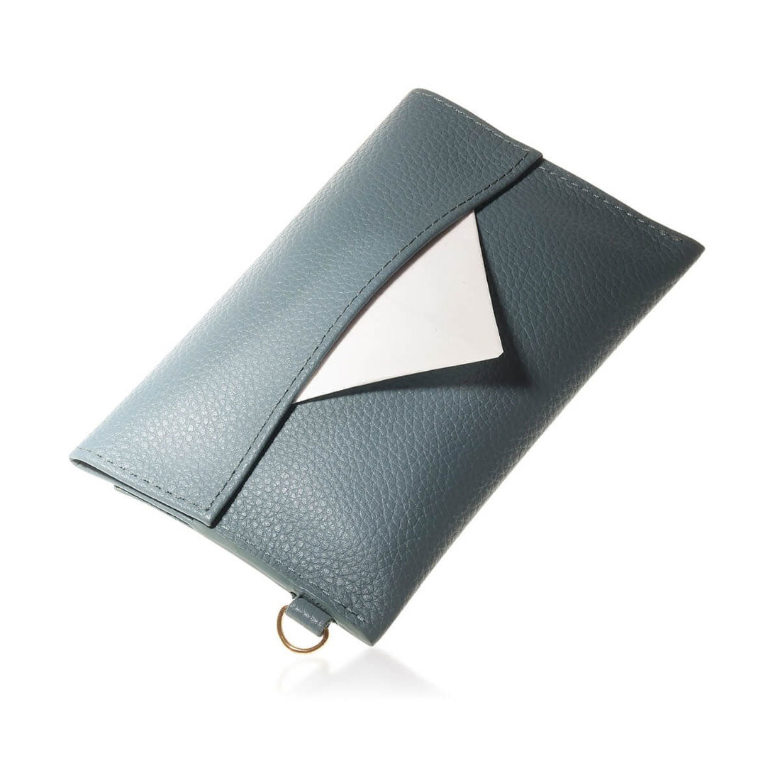 ブルーシンシア BLUE SINCERE ポケットティッシュケース 牛本革 2つ収納 ポーチ ポケットティッシュ カバー （スカイブルー） スカイブルー