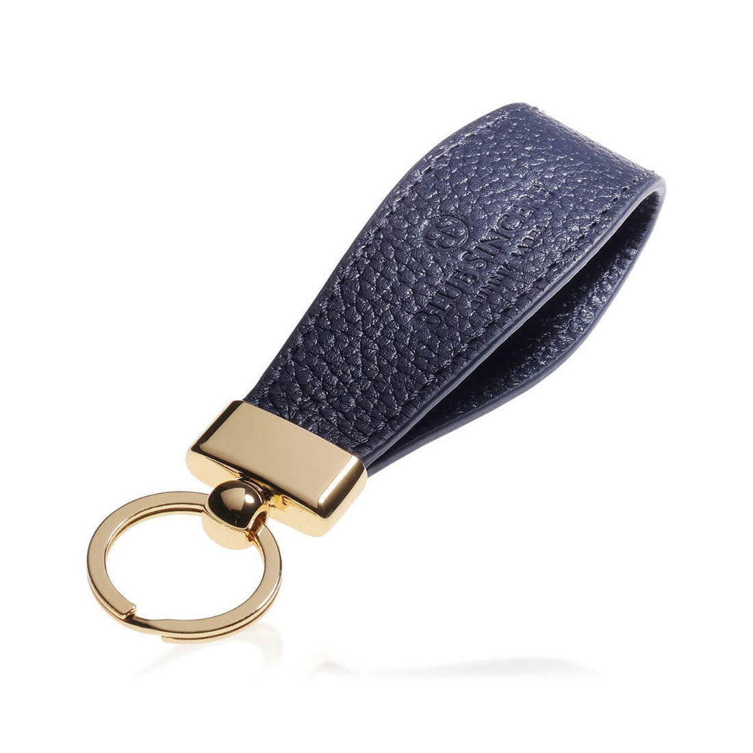 ブルーシンシア BLUE SINCERE キーホルダー 本革 レディース ストラップ型 鍵 レザー キーリング キーチャーム （ダークネイビー） ダークネイビー