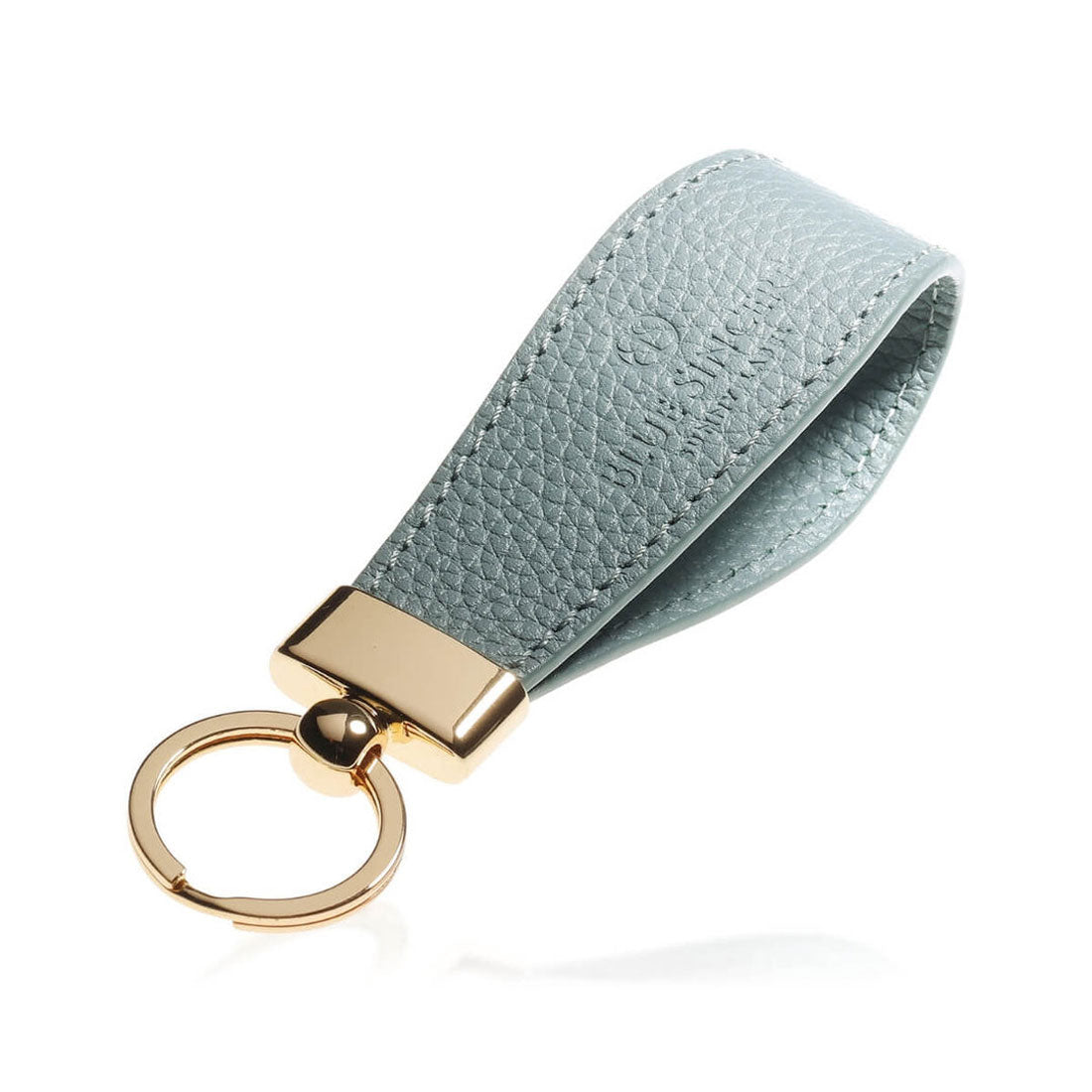 ブルーシンシア BLUE SINCERE キーホルダー 本革 レディース ストラップ型 鍵 レザー キーリング キーチャーム （スカイブルー） スカイブルー