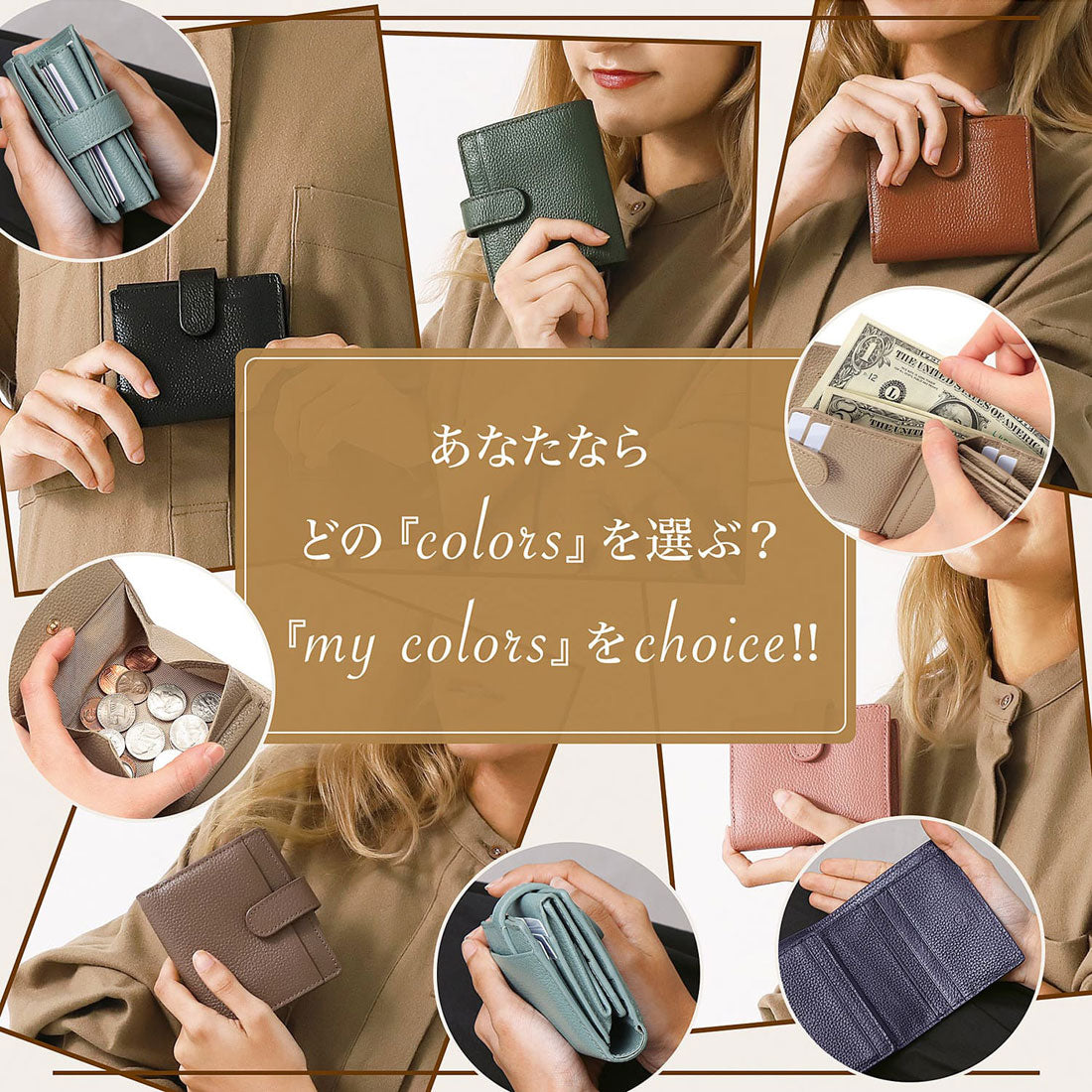 ブルーシンシア BLUE SINCERE ミニ財布 二つ折り BOX型小銭入れ 本革 スキミング 防止 レディース （ディープグリーン） ディープグリーン