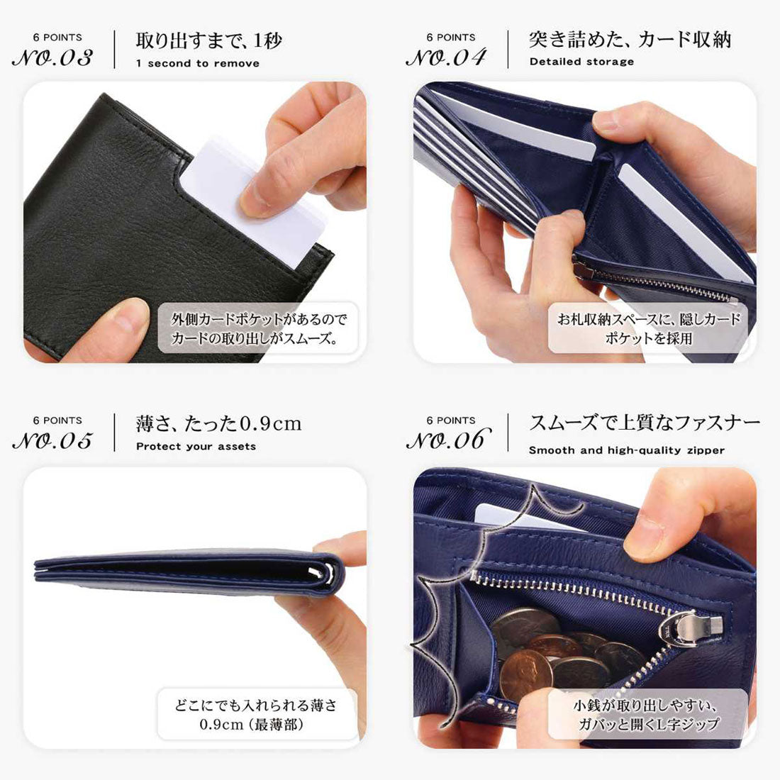 ブルーシンシア BLUE SINCERE 本革 二つ折り財布 メンズ / Prima - プリマ -（レトロキャメル×レトロキャメル） レトロキャメル×レトロキャメル