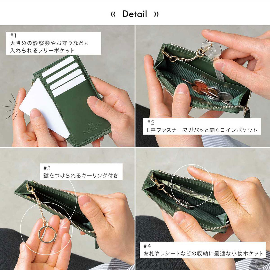 ブルーシンシア BLUE SINCERE スマート フラグメントケース イタリアンレザー （ダークネイビー） ダークネイビー