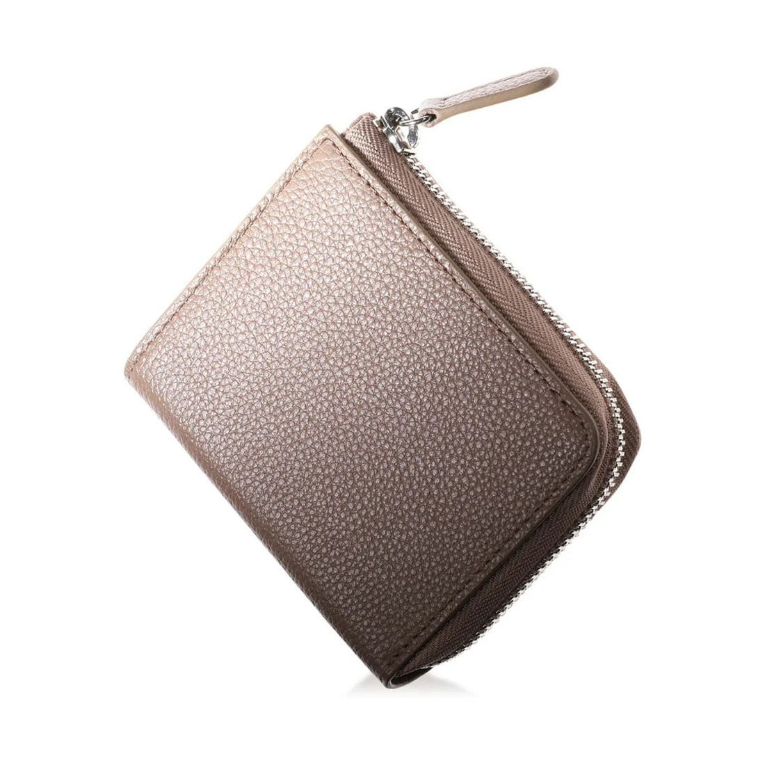 ブルーシンシア BLUE SINCERE 本革 ミニ財布 二つ折り 大容量 レディース RFID スキミングブロック カード15枚 （エトープ） エトープ