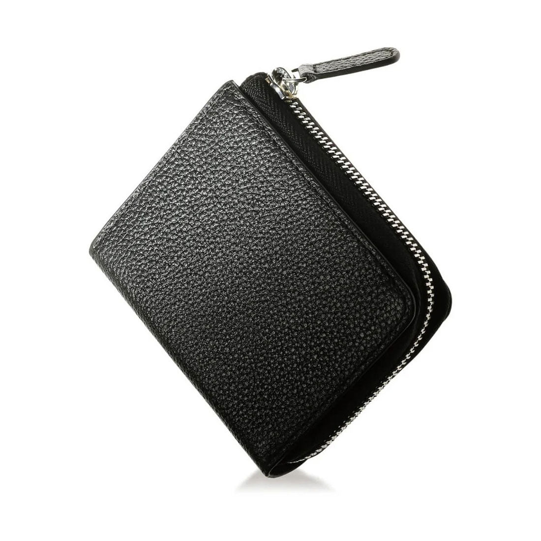 ブルーシンシア BLUE SINCERE 本革 ミニ財布 二つ折り 大容量 レディース RFID スキミングブロック カード15枚 （ロイヤルブラック） ロイヤルブラック