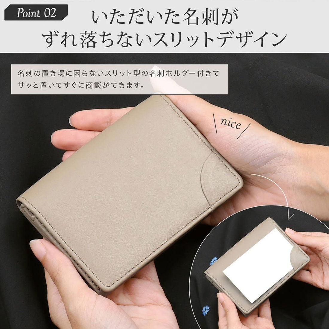 ブルーシンシア BLUE SINCERE 名刺入れ レディース 本革 50枚 大容量 仕分け可能 名刺ケース （スカイブルー） スカイブルー