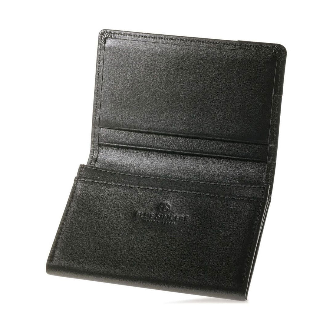 ブルーシンシア BLUE SINCERE 名刺入れ レディース 本革 50枚 大容量 仕分け可能 名刺ケース （ロイヤルブラック） ロイヤルブラック