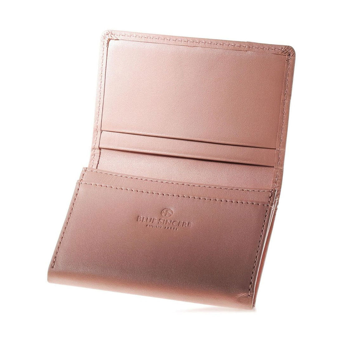 ブルーシンシア BLUE SINCERE 名刺入れ レディース 本革 50枚 大容量 仕分け可能 名刺ケース （スワニーピンク） スワニーピンク
