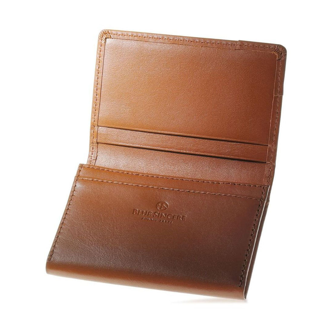 ブルーシンシア BLUE SINCERE 名刺入れ レディース 本革 50枚 大容量 仕分け可能 名刺ケース （レトロキャメル） レトロキャメル