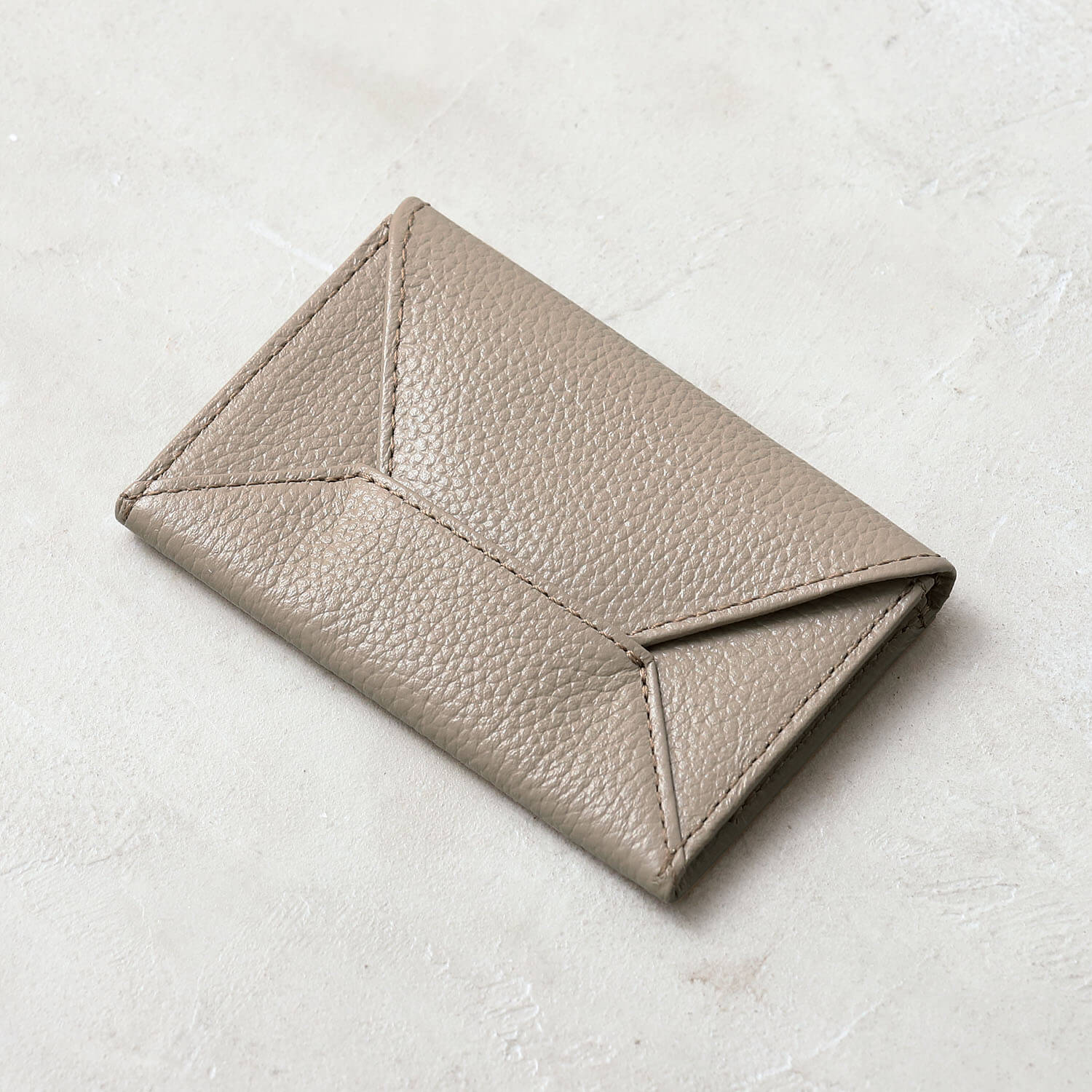 ブルーシンシア BLUE SINCERE 本革 レター型 名刺入れ カードケース / rosa - ロサ - （チャコールグレー×スカイブルー） チャコールグレー×スカイブルー