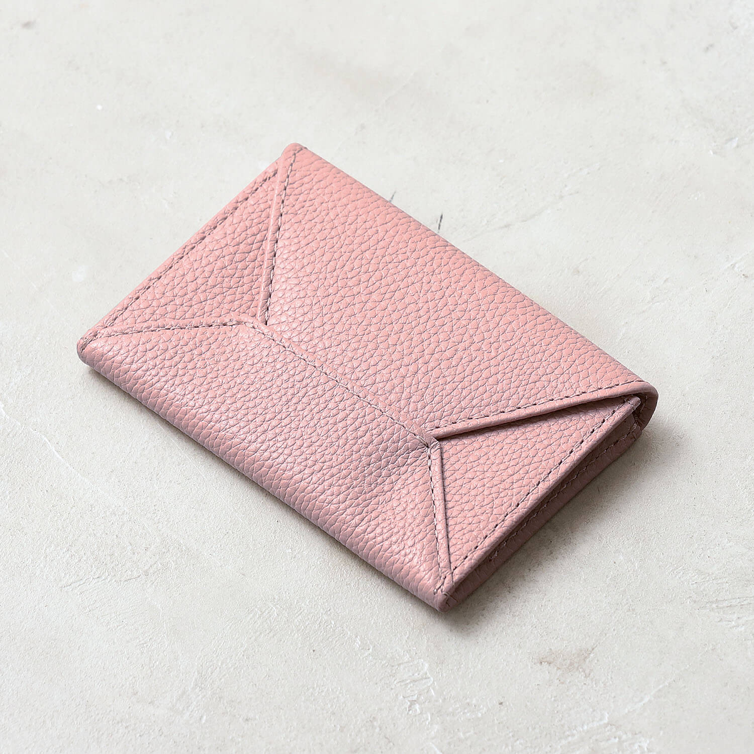 ブルーシンシア BLUE SINCERE 本革 レター型 名刺入れ カードケース / rosa - ロサ - （チャコールグレー×スカイブルー） チャコールグレー×スカイブルー
