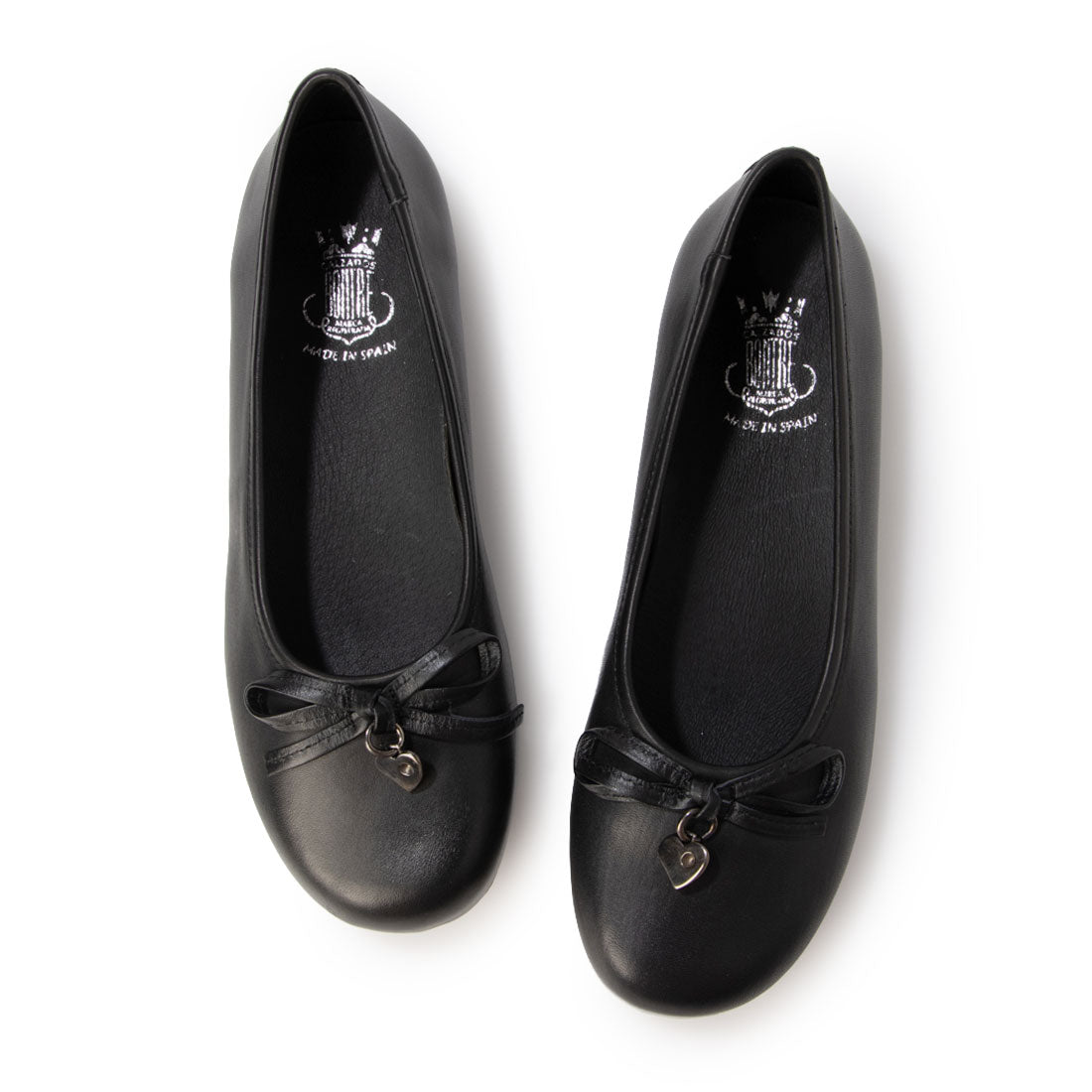 ボントレ BONTRE レザーバレエシューズ （ブラック） ブラック