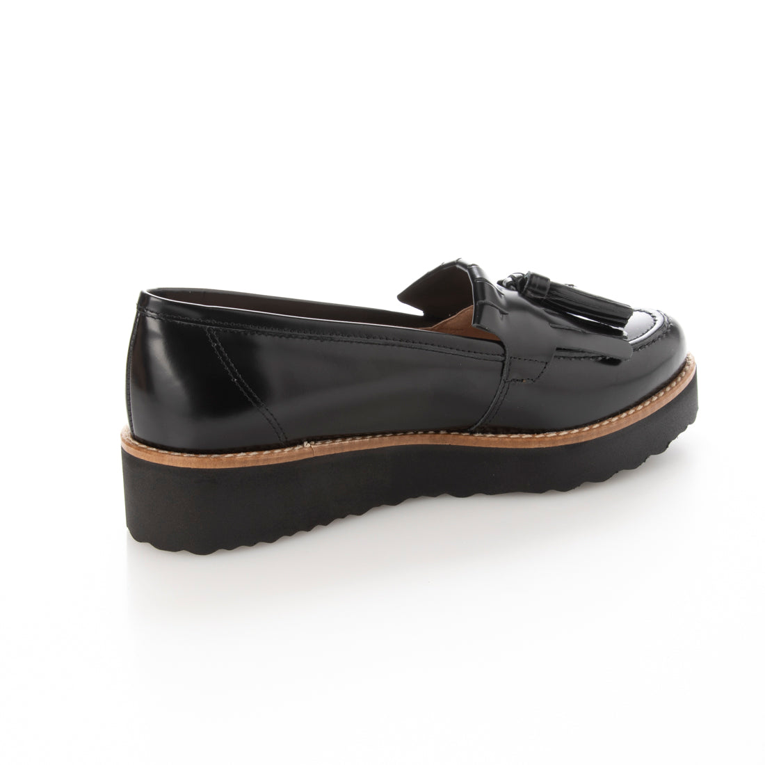 ボントレ BONTRE 厚底キルトタッセルローファー