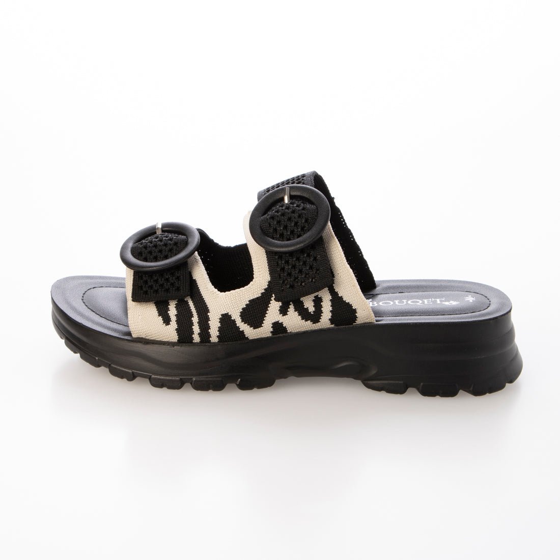 ブーケ BOUQET 厚底ニットサンダル （BLK/BLK） BLK/BLK
