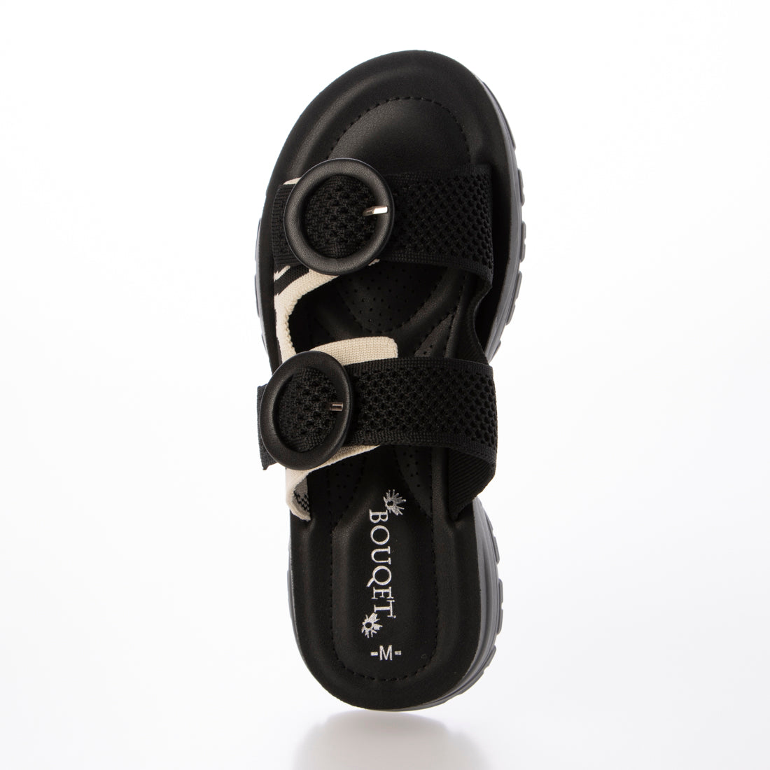 ブーケ BOUQET 厚底ニットサンダル （BLK/BLK） BLK/BLK