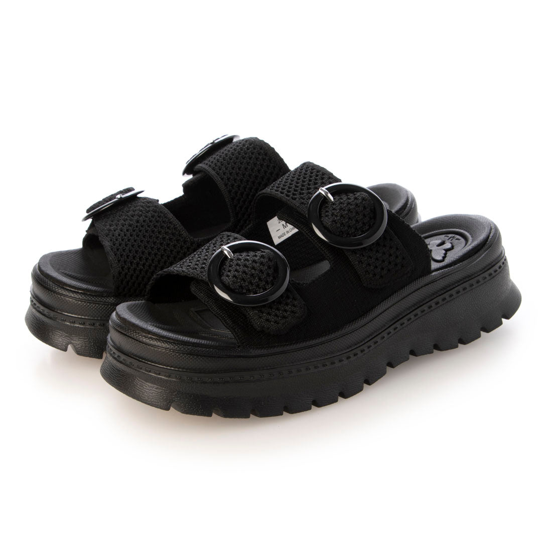 ブーケ BOUQET 軽量厚底ニットサンダル （BLK/BLK） BLK/BLK