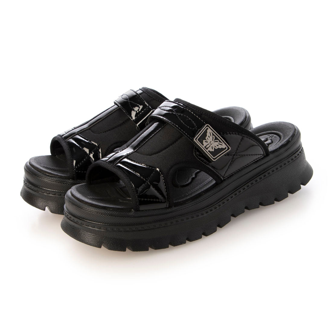 ブーケ BOUQET 軽量厚底サンダル （BLK/BLK） BLK/BLK