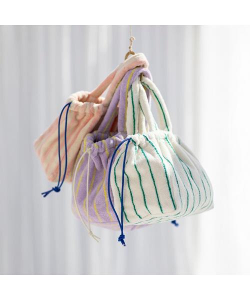 ボングスタ BONGUSTA BONGUSTA ハンドバッグ NARAM HANDBAG レディース タオル地 （Tropical-Creme/ピンク他） Tropical-Creme/ピンク他