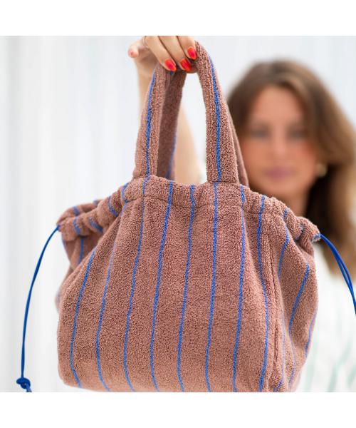 ボングスタ BONGUSTA BONGUSTA ハンドバッグ NARAM HANDBAG レディース タオル地 （Tropical-Creme/ピンク他） Tropical-Creme/ピンク他