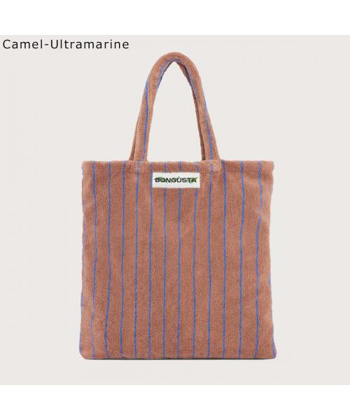 ボングスタ BONGUSTA BONGUSTA トートバッグ NARAM TOTEBAG ストライプ （Camel-Ultramarine） Camel-Ultramarine