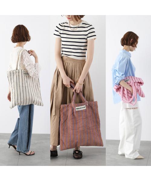 ボングスタ BONGUSTA BONGUSTA トートバッグ NARAM TOTEBAG ストライプ （Camel-Ultramarine） Camel-Ultramarine
