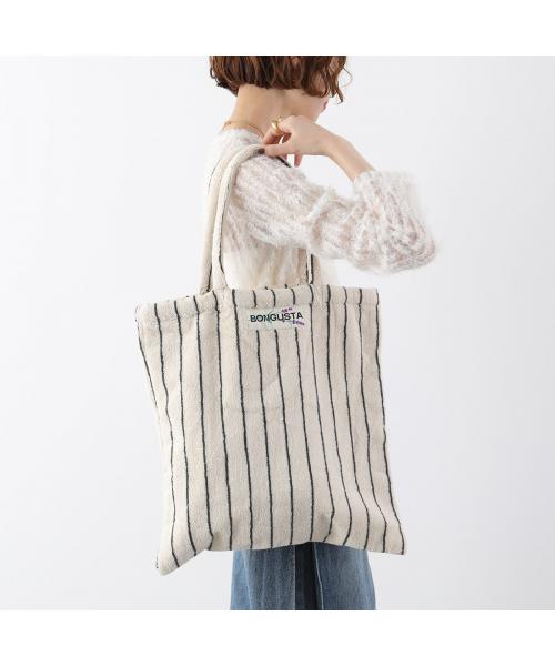 ボングスタ BONGUSTA BONGUSTA トートバッグ NARAM TOTEBAG ストライプ （Creme-Ink/ベージュ他） Creme-Ink/ベージュ他