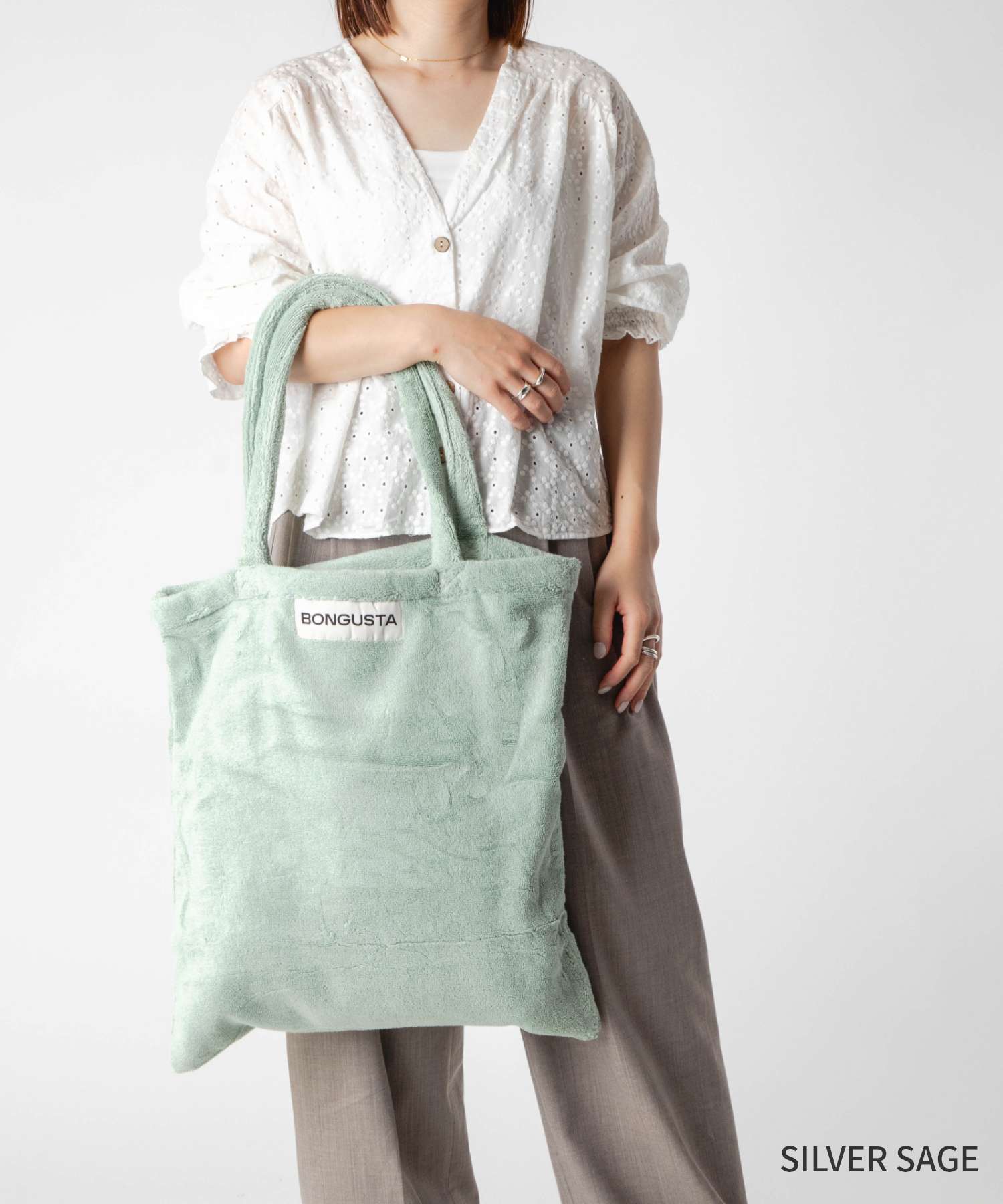 ボングスタ BONGUSTA ボングスタ BONGUSTA NARAM TOTEBAG SMALL ナラム トートバッグ スモール トートバッグ タオル地 レディース バッグ （SOFT FUCHSIA） SOFT FUCHSIA
