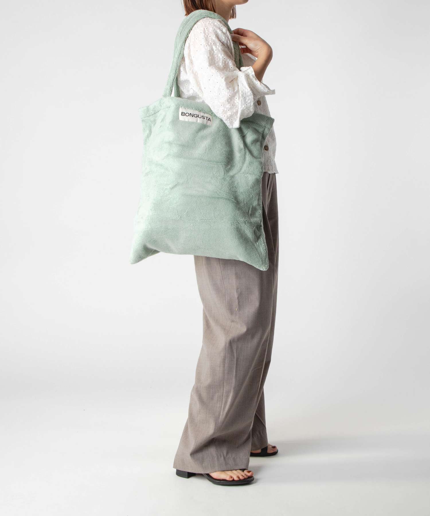 ボングスタ BONGUSTA ボングスタ BONGUSTA NARAM TOTEBAG SMALL ナラム トートバッグ スモール トートバッグ タオル地 レディース バッグ （SOFT FUCHSIA） SOFT FUCHSIA