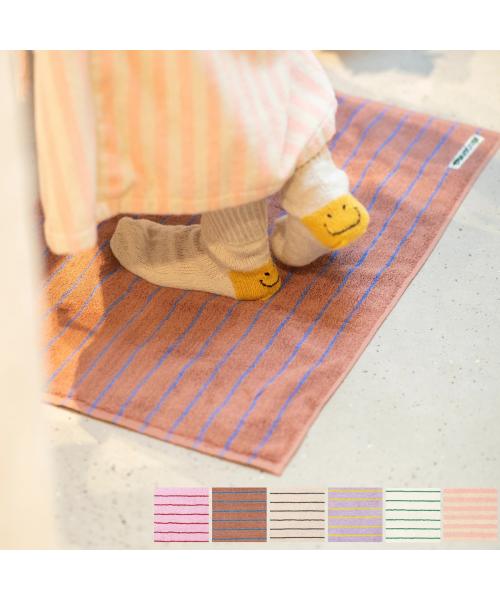 ボングスタ BONGUSTA BONGUSTA バスマット NARAM BATH MAT ストライプ （cream-ink） cream-ink