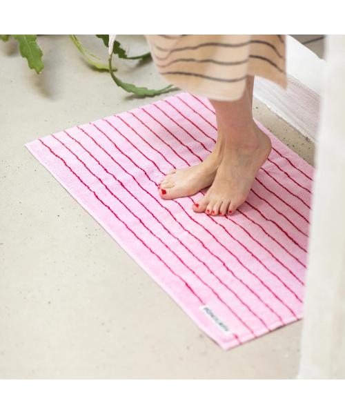 ボングスタ BONGUSTA BONGUSTA バスマット NARAM BATH MAT ストライプ （cream-ink） cream-ink