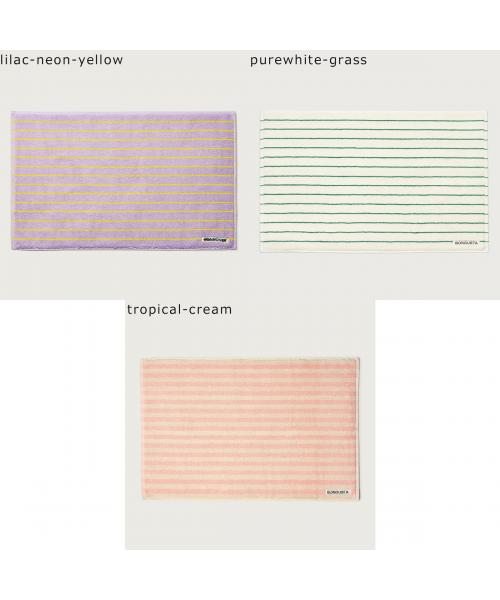 ボングスタ BONGUSTA BONGUSTA バスマット NARAM BATH MAT ストライプ （cream-ink） cream-ink
