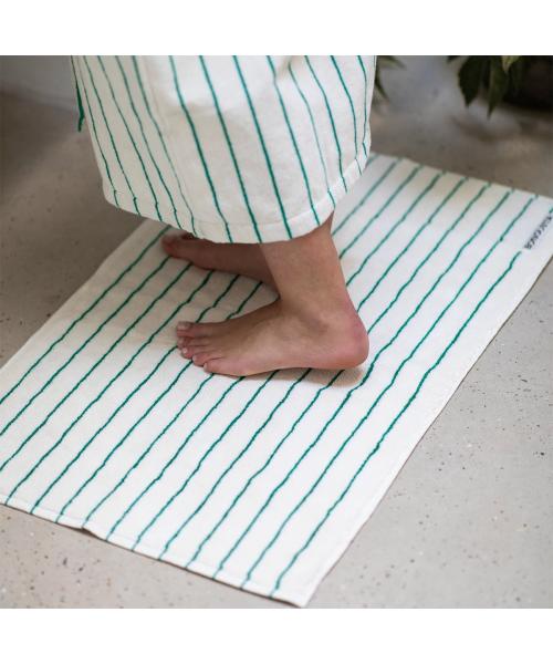ボングスタ BONGUSTA BONGUSTA バスマット NARAM BATH MAT ストライプ （purewhite-grass） purewhite-grass