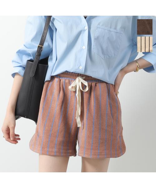 ボングスタ BONGUSTA BONGUSTA ショートパンツ Gym Shorts コットン （cream-ink/ベージュ） cream-ink/ベージュ