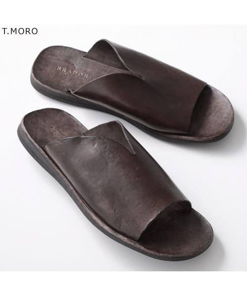 ブラドール BRADOR BRADOR フラットサンダル 46571 レザー （T.MORO/ダークブラウン） T.MORO/ダークブラウン