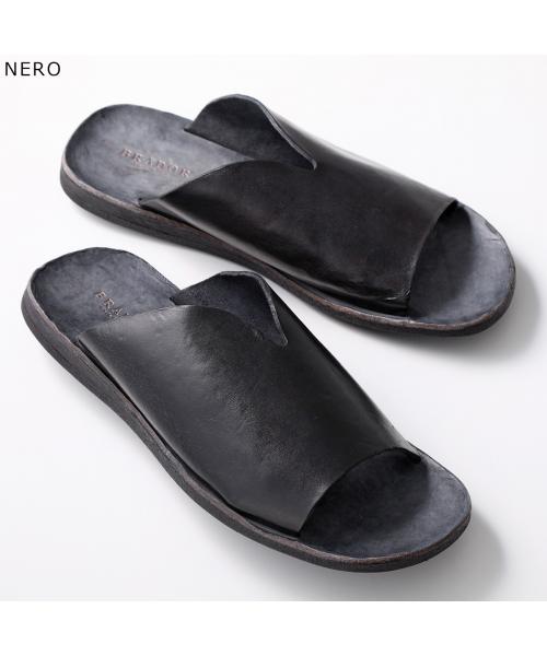 ブラドール BRADOR BRADOR フラットサンダル 46571 レザー （NERO/ブラック） NERO/ブラック